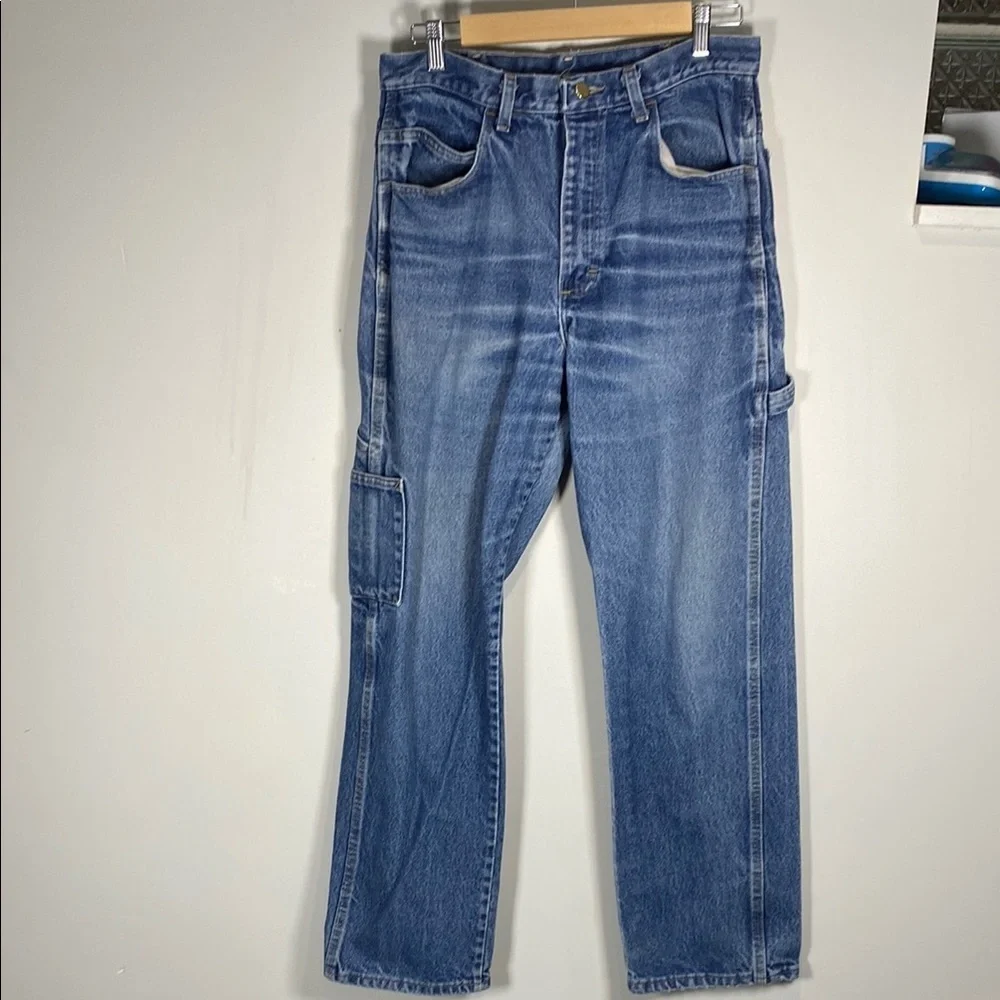 Bulwark FR Relaxed Fit Workwear Jeans Blue Utility Pocket Durable Denim Waist 31